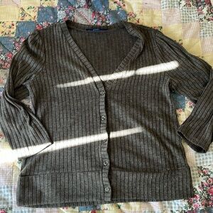 Apt 9 grey button up cardigan